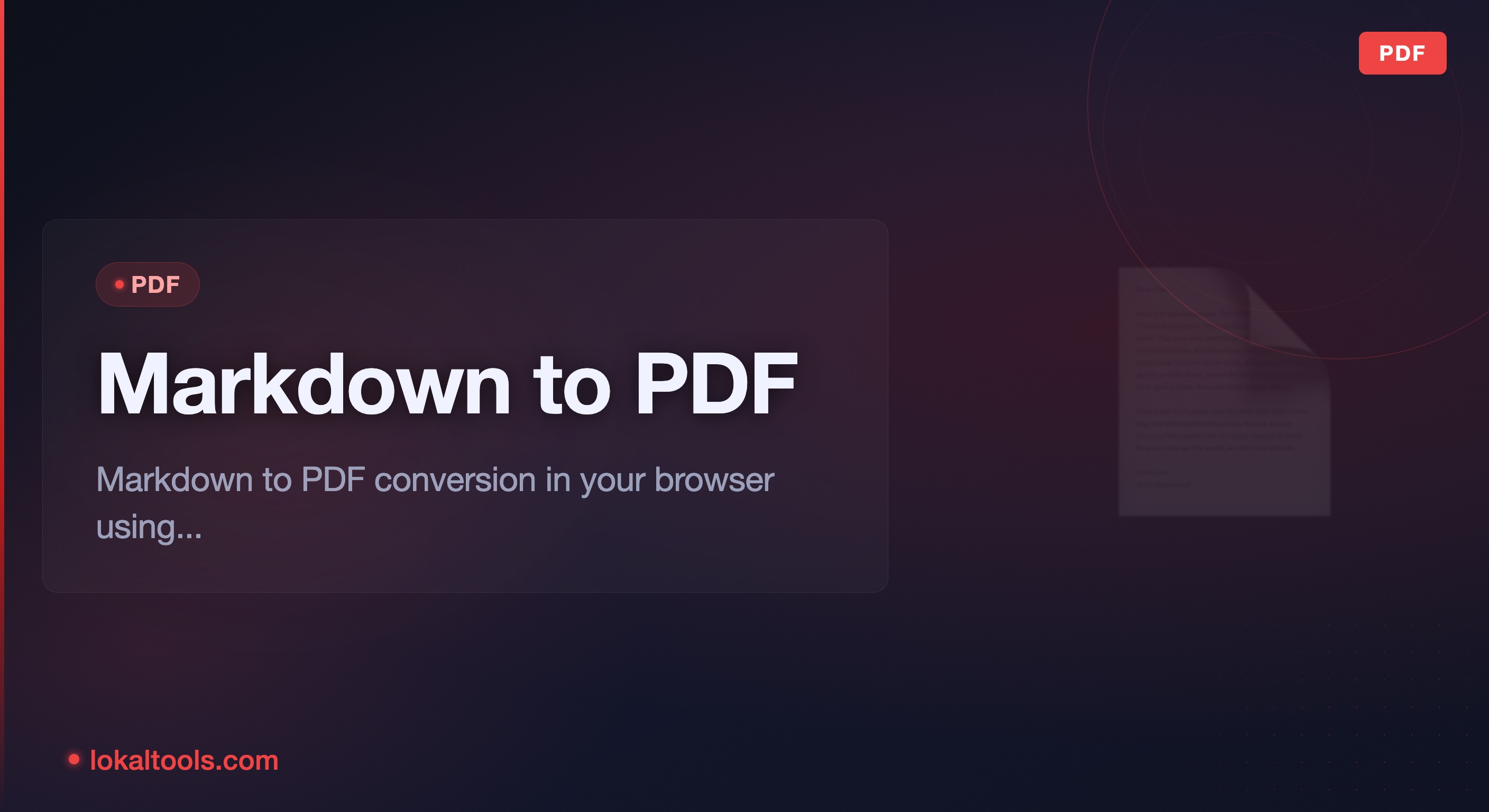 How to Convert Markdown to PDF — Fast, Clean, and Private